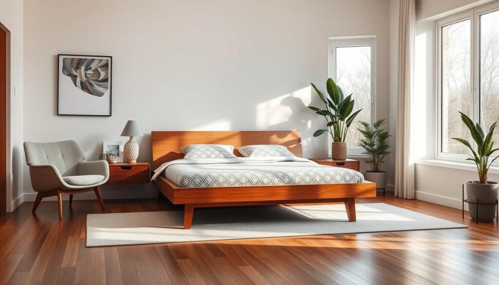 mid-century modern bedroom