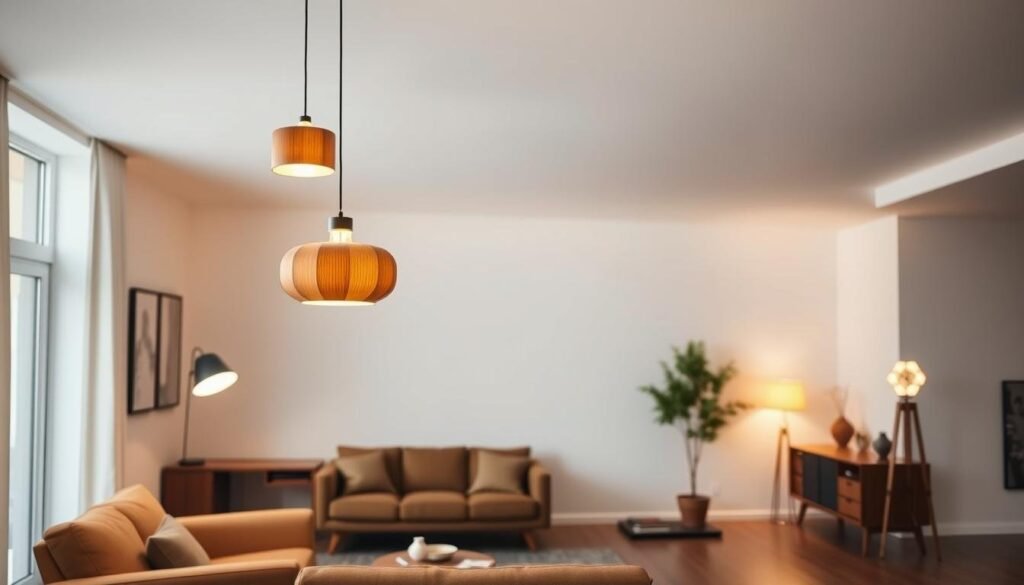 minimalist MCM style lighting