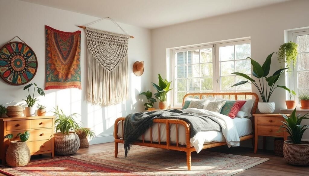 modern boho bedroom design