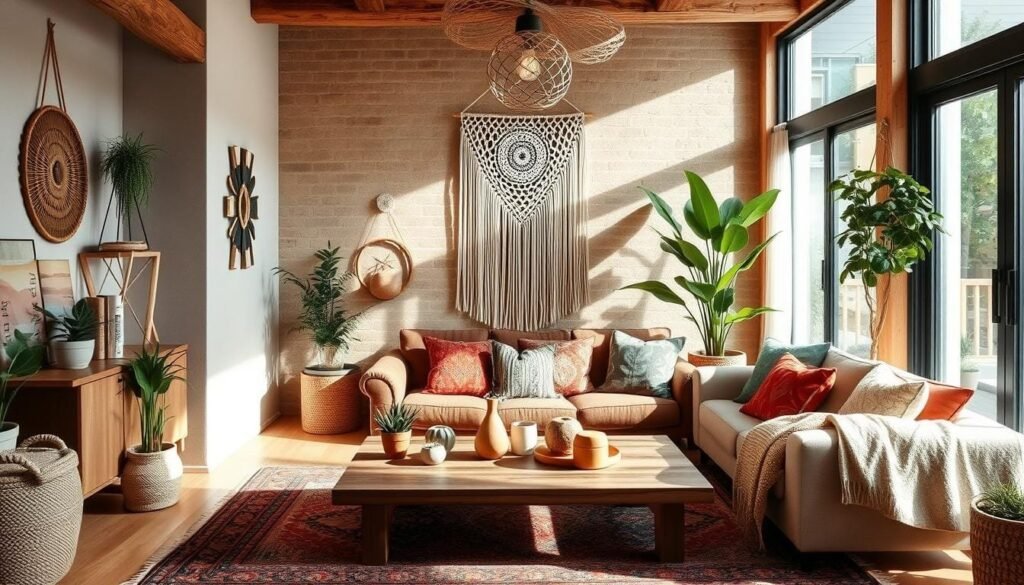 modern boho interior design