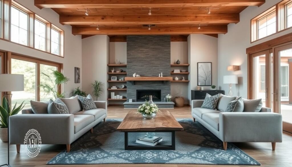 modern farmhouse living room