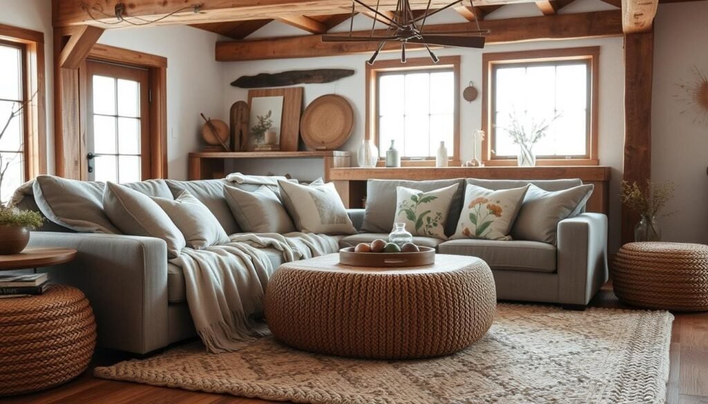 modern rustic textiles