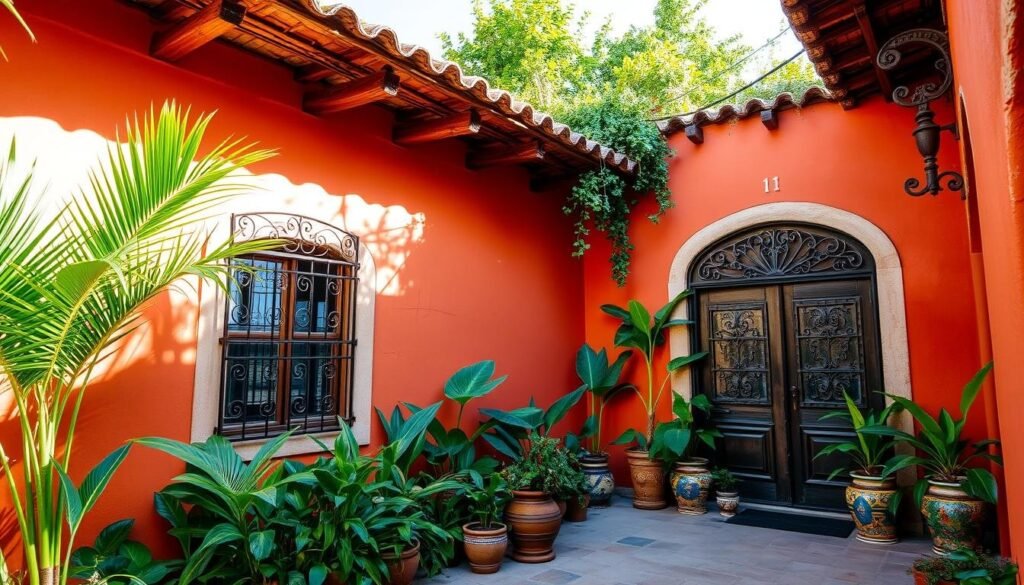 old Mexican house painting