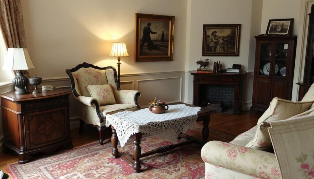 old-fashioned home decorating