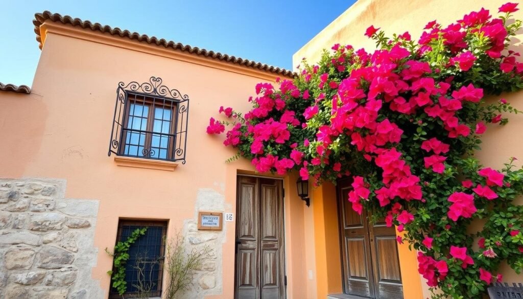 old mexican house facade