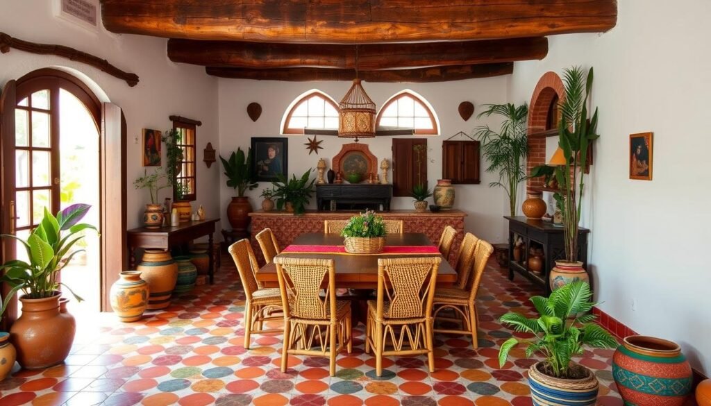 old mexican house interior