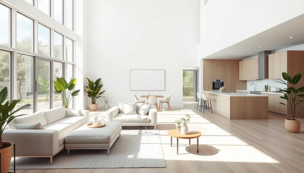 open space living room