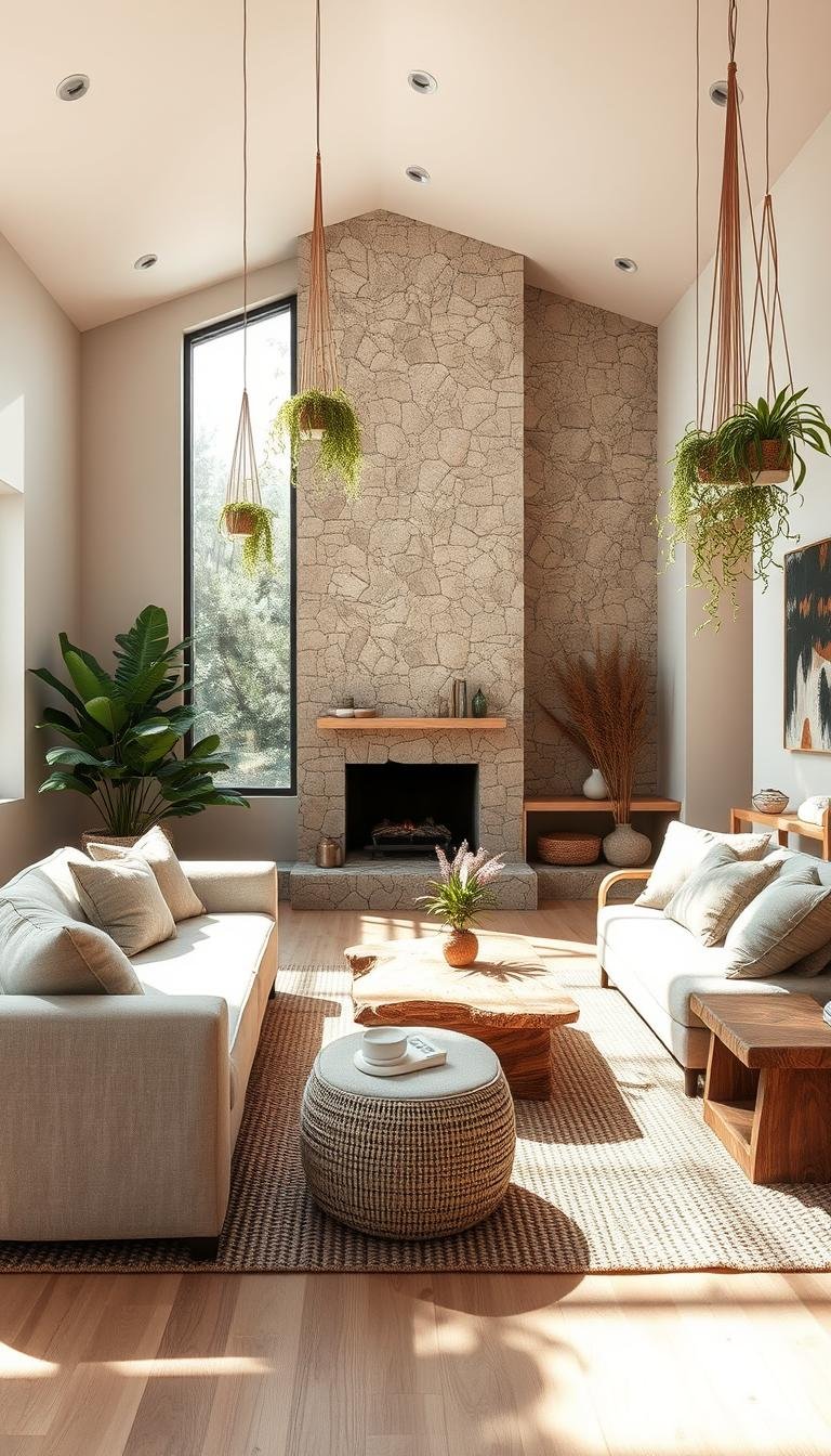Organic Modern Living Room Design Ideas