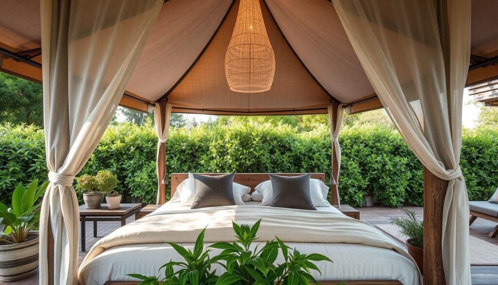 outdoor bedroom weather protection