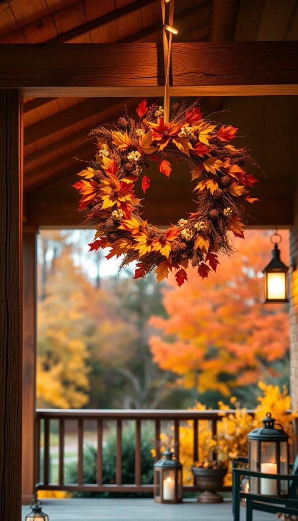 outdoor fall wreaths