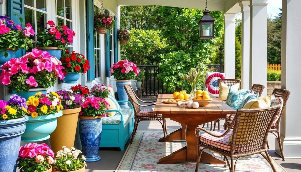outdoor spring home accents