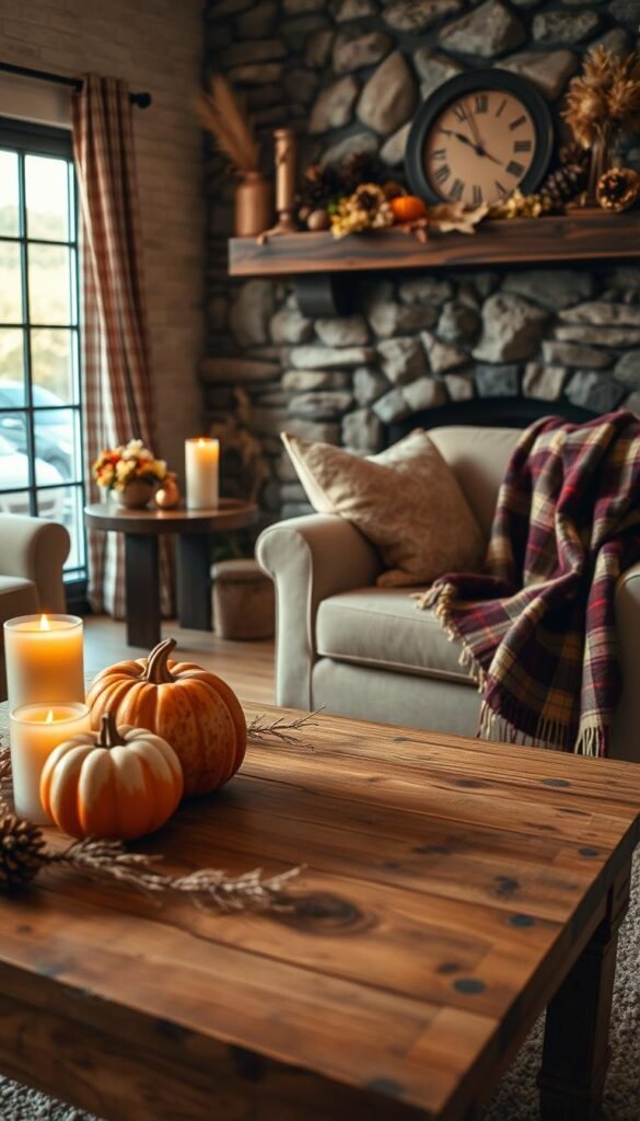 rustic autumn decor