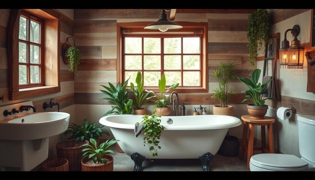 rustic bathroom decor