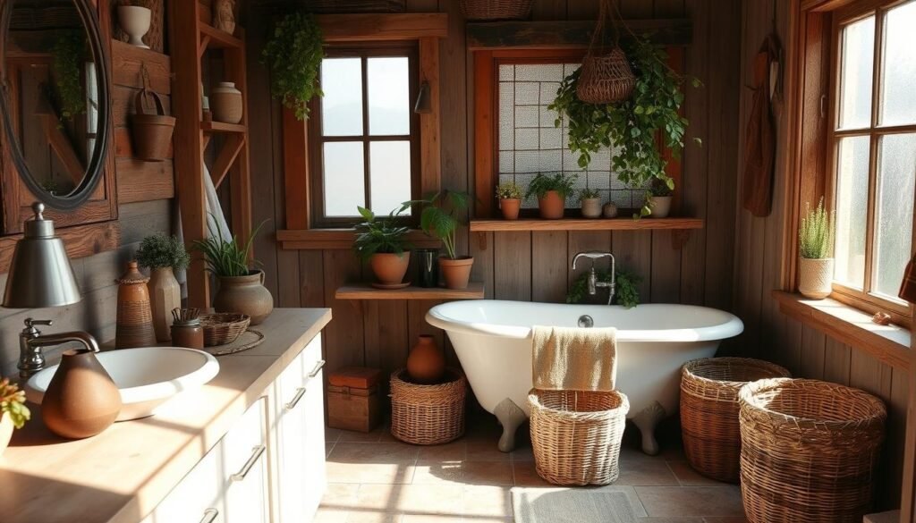 rustic bathroom decor