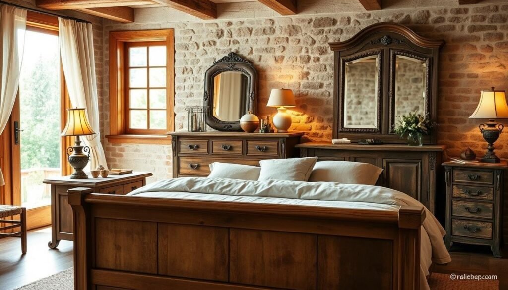 rustic chic bedroom