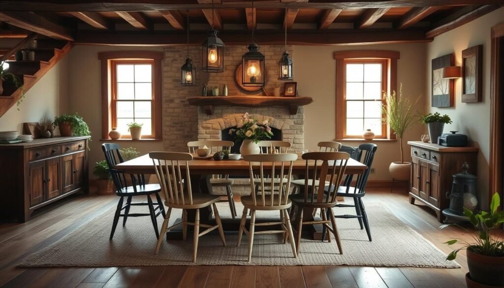 rustic dining room decor