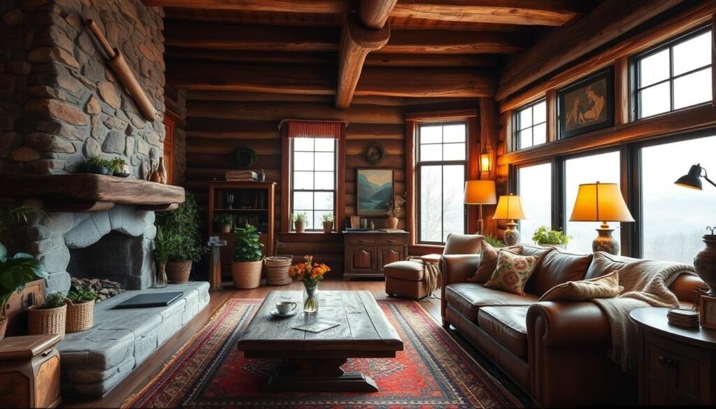 rustic living room decor