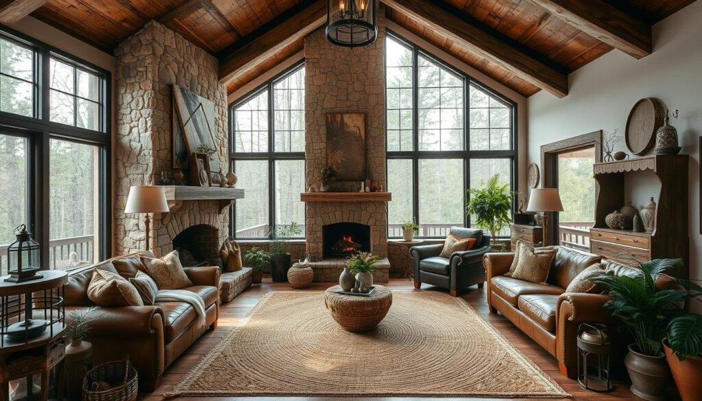 rustic living room style
