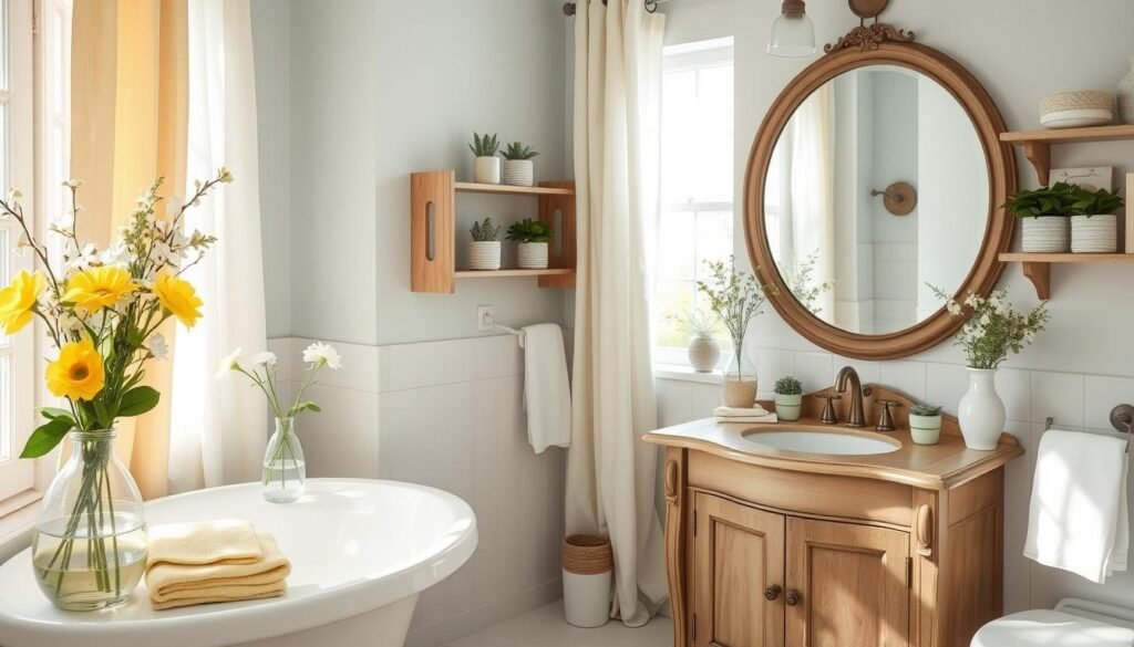 spring home decor bathroom