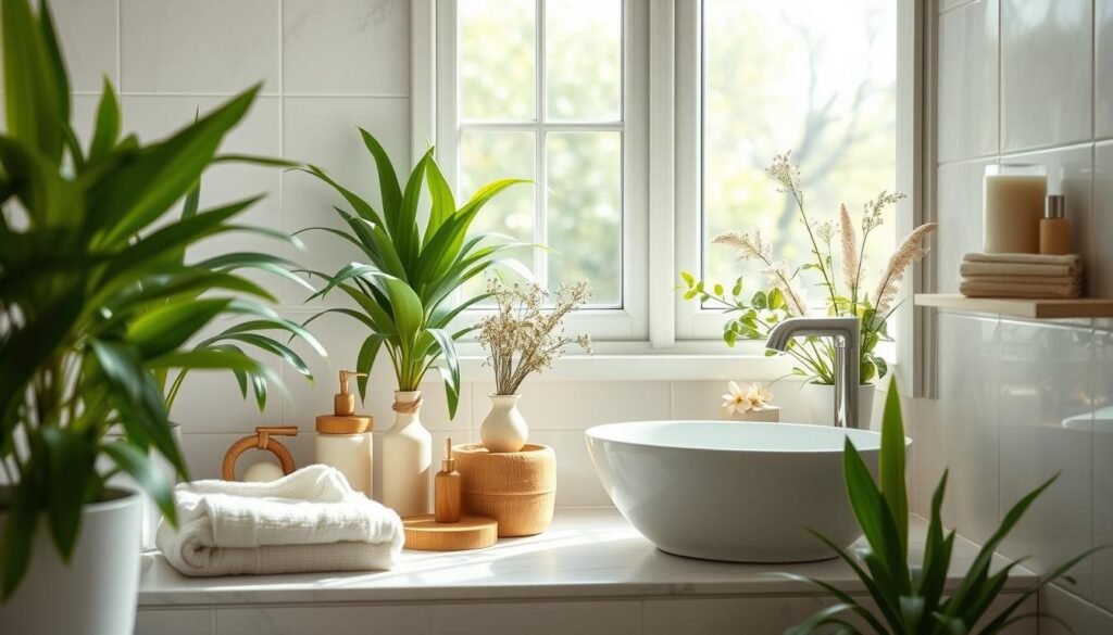 spring home decor bathroom