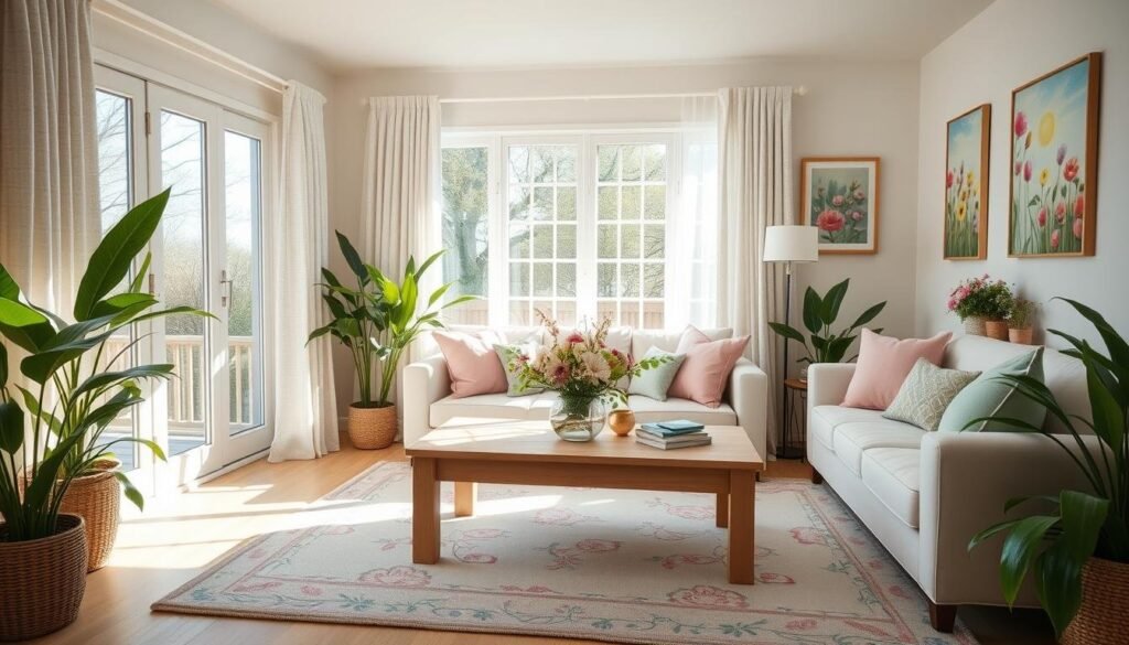 spring home decor living room ideas
