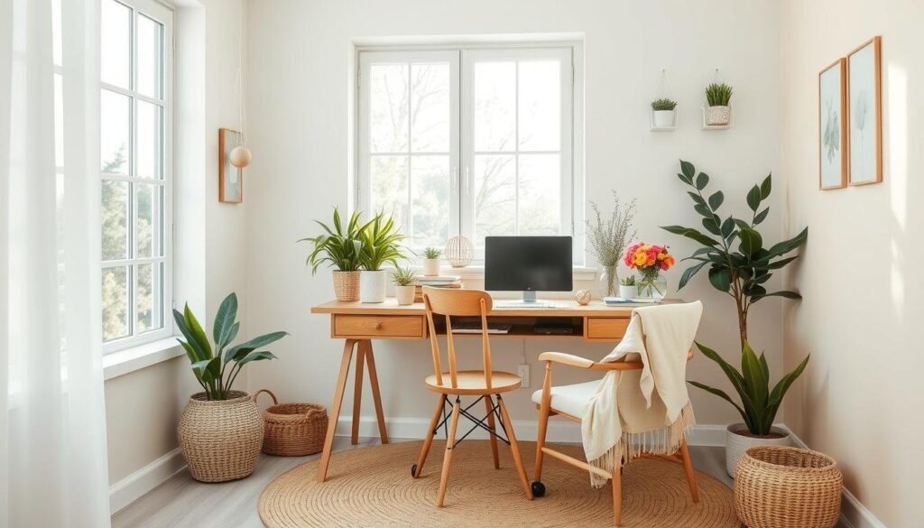 spring home decor office