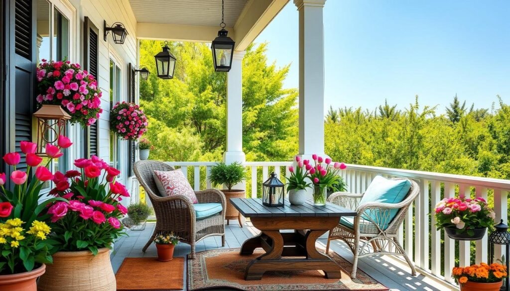 spring porch decorations