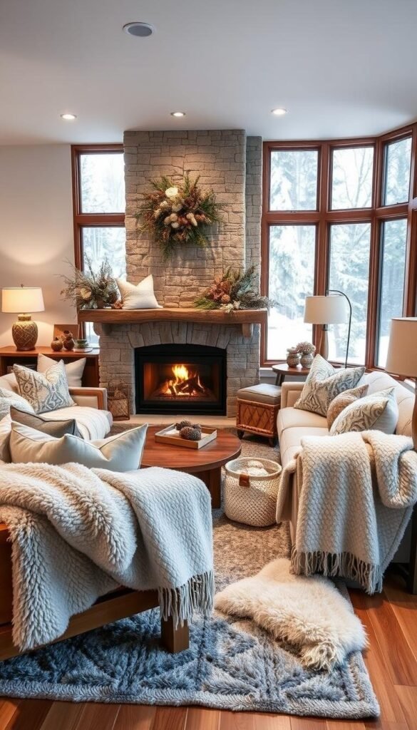 stylish winter home decor