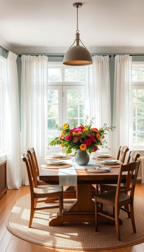 summer home decor dining room