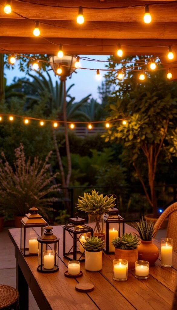 summer outdoor lighting