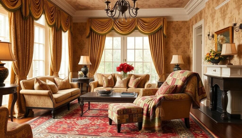 traditional interior design textiles