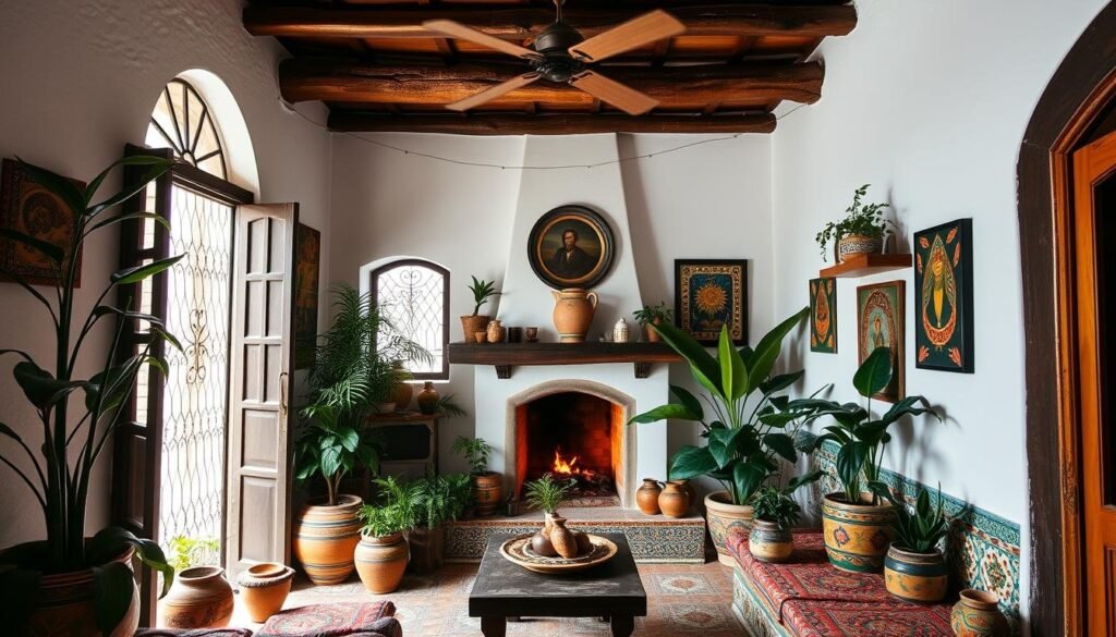 traditional mexican house interior