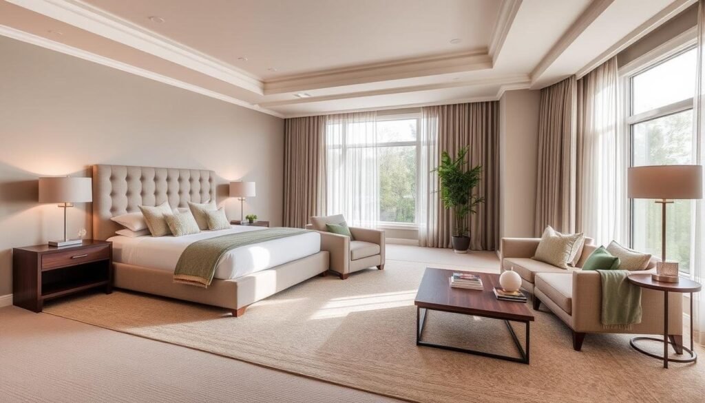 transitional style bedroom