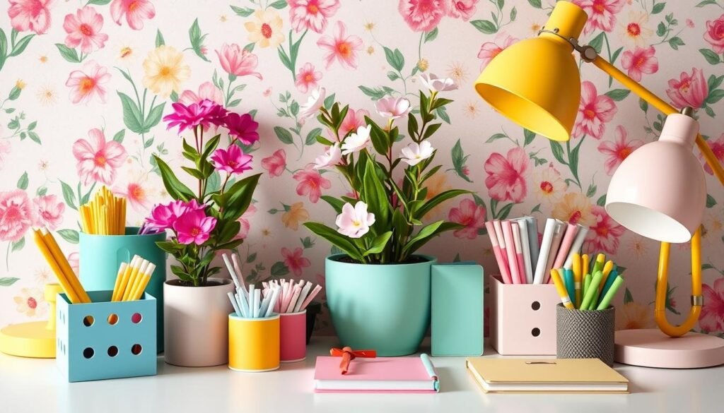vibrant spring office accessories