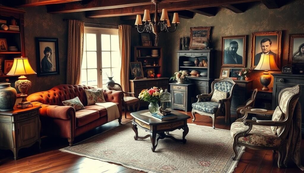 vintage-inspired interior design