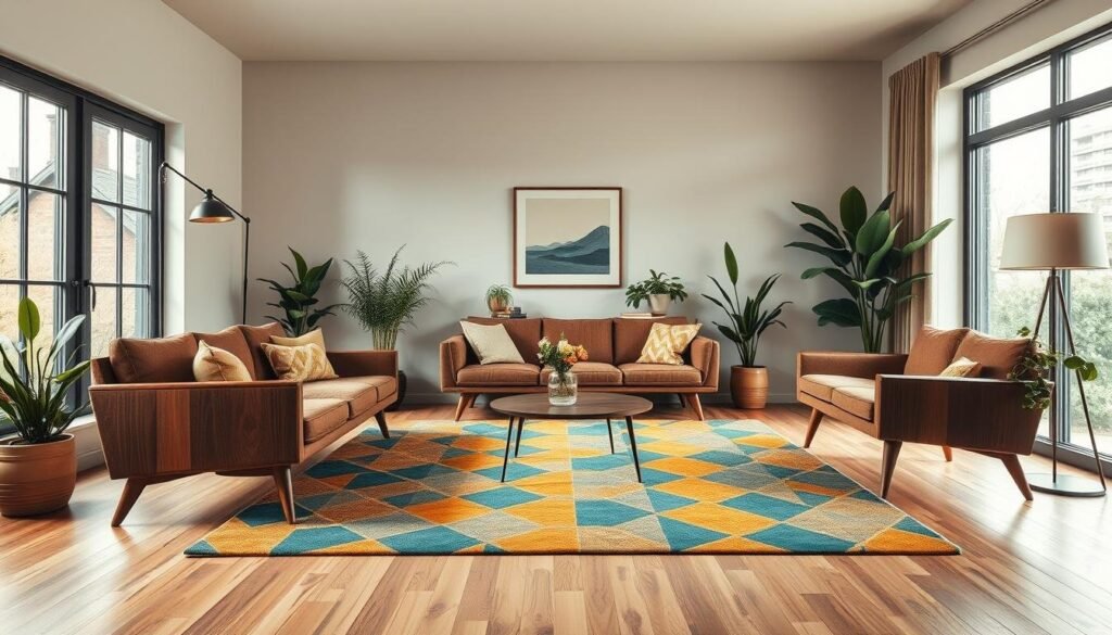 vintage modern living room