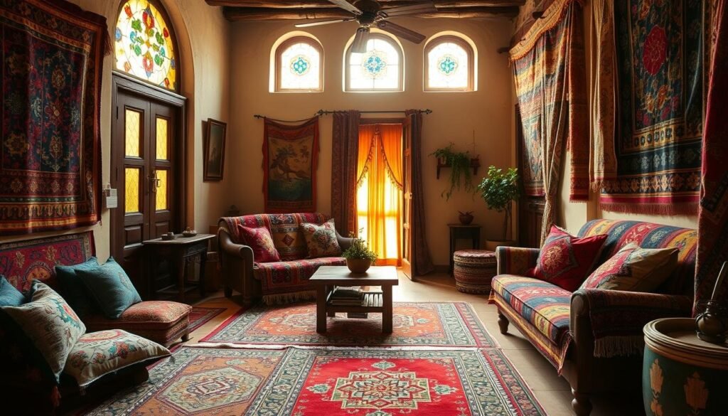vintage old mexican house textiles