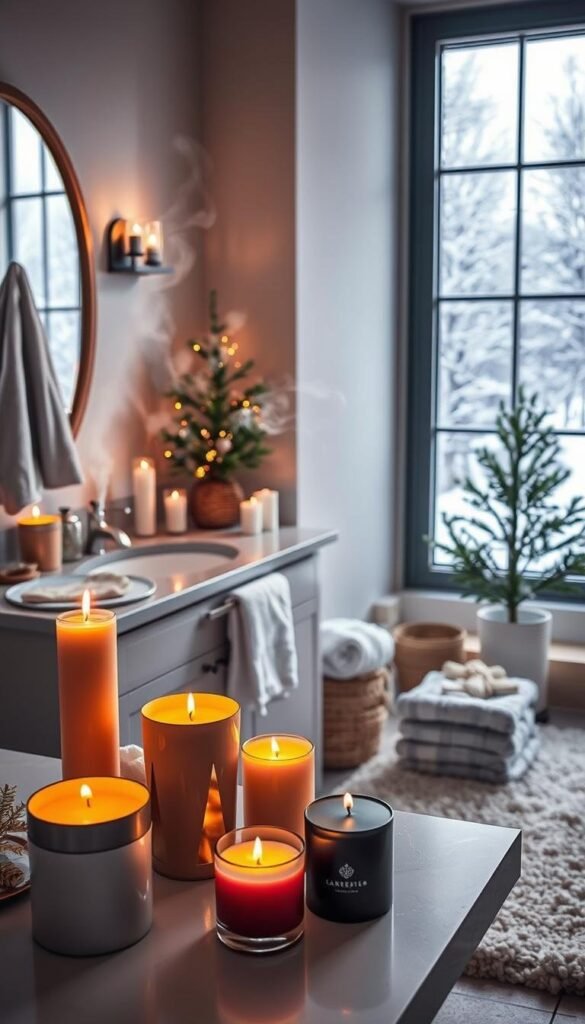 winter home decor bathroom scents