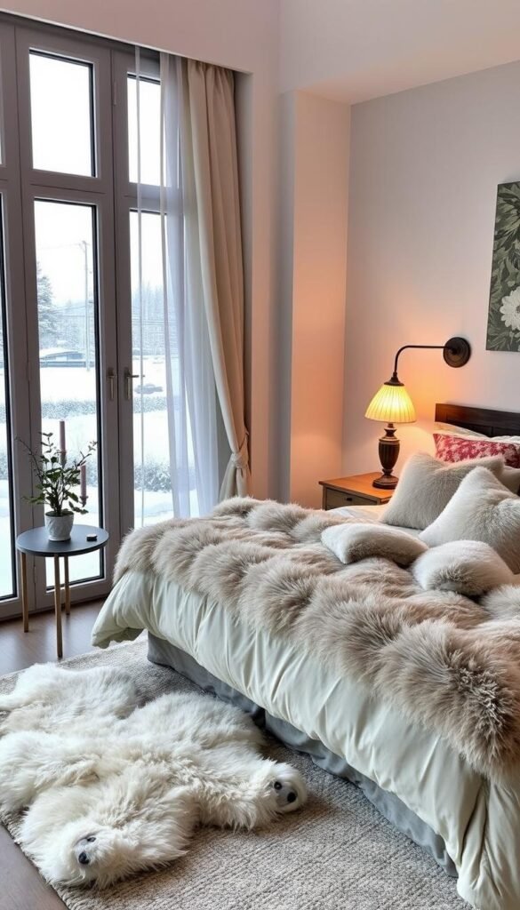 winter home decor bedroom