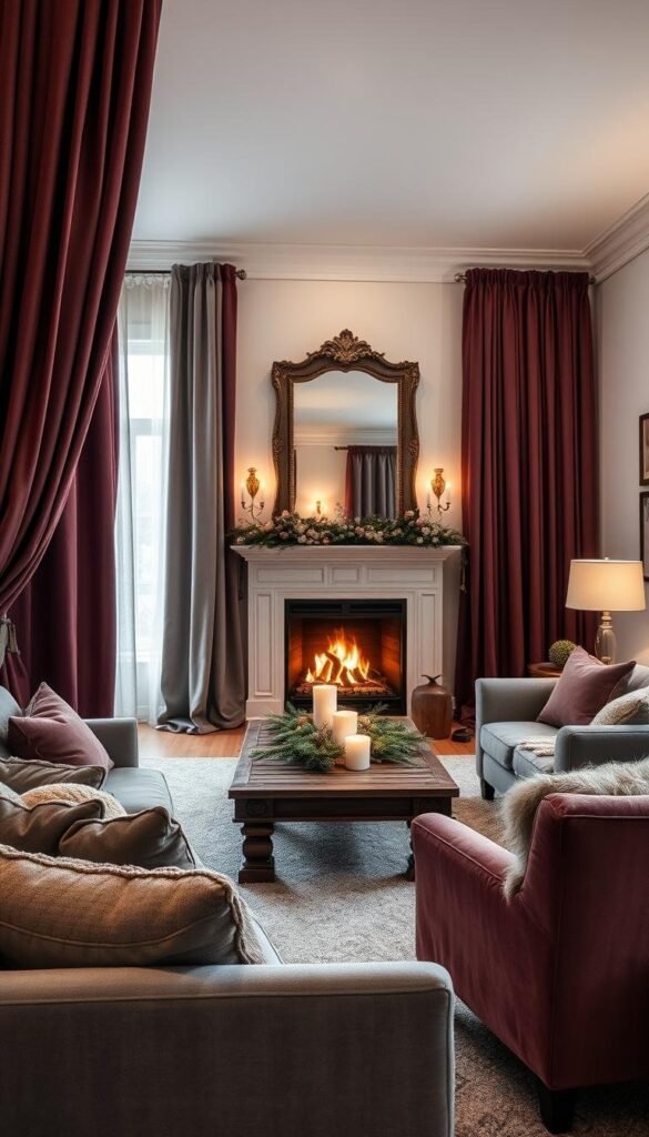 winter home decor living room