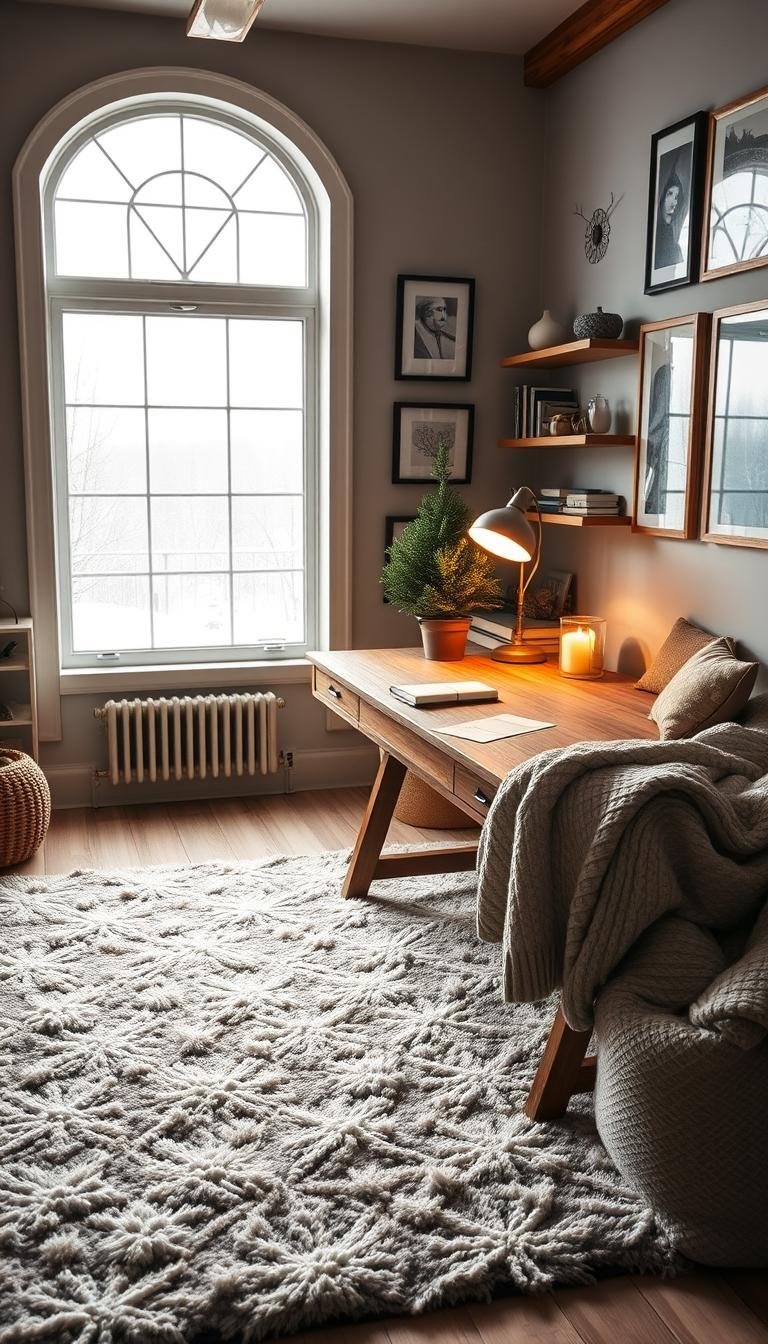 Winter Home Office Decor: Refresh Your Workspace for a Cozy & Productive Vibe