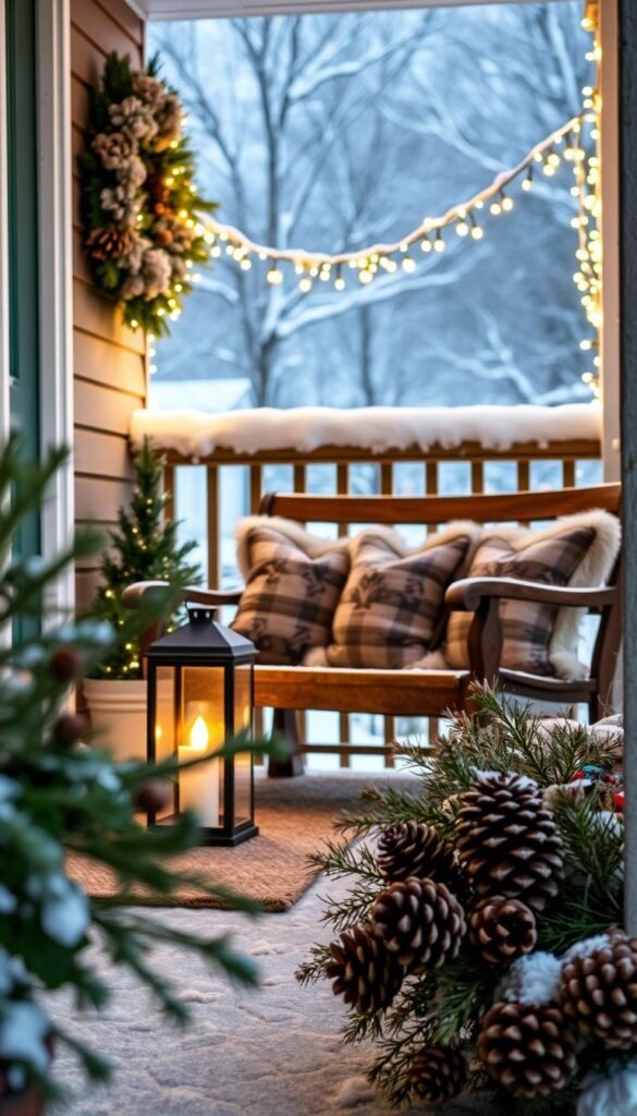 winter porch decor ideas