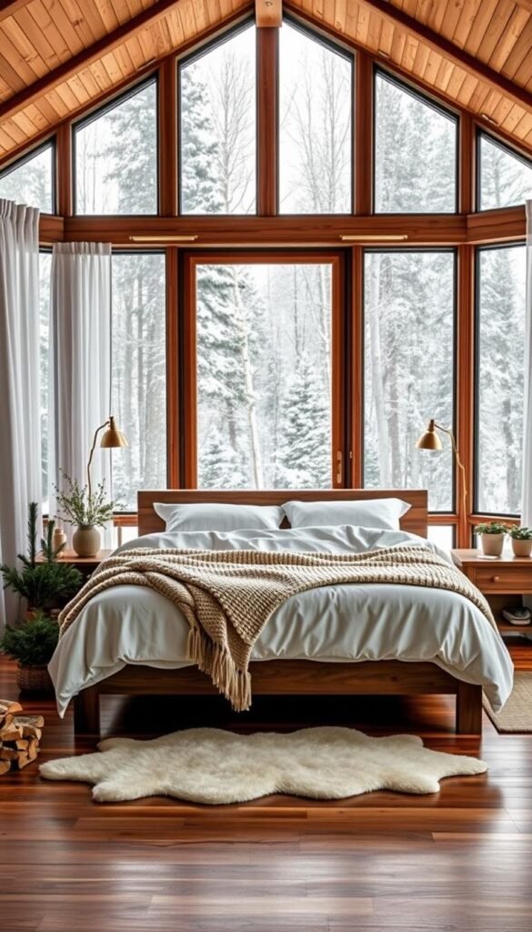 winter-themed bedroom design